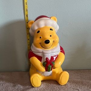 Winne the Pooh Christmas cookie jar